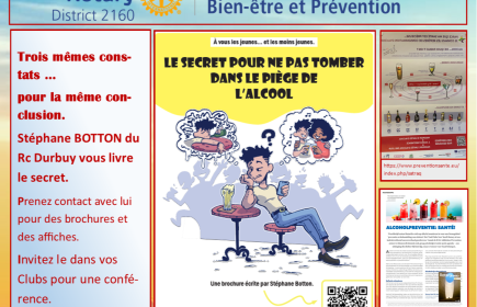 Image reprenant 3 publications sur les dangers de l'utilisation abusive d'alcool.